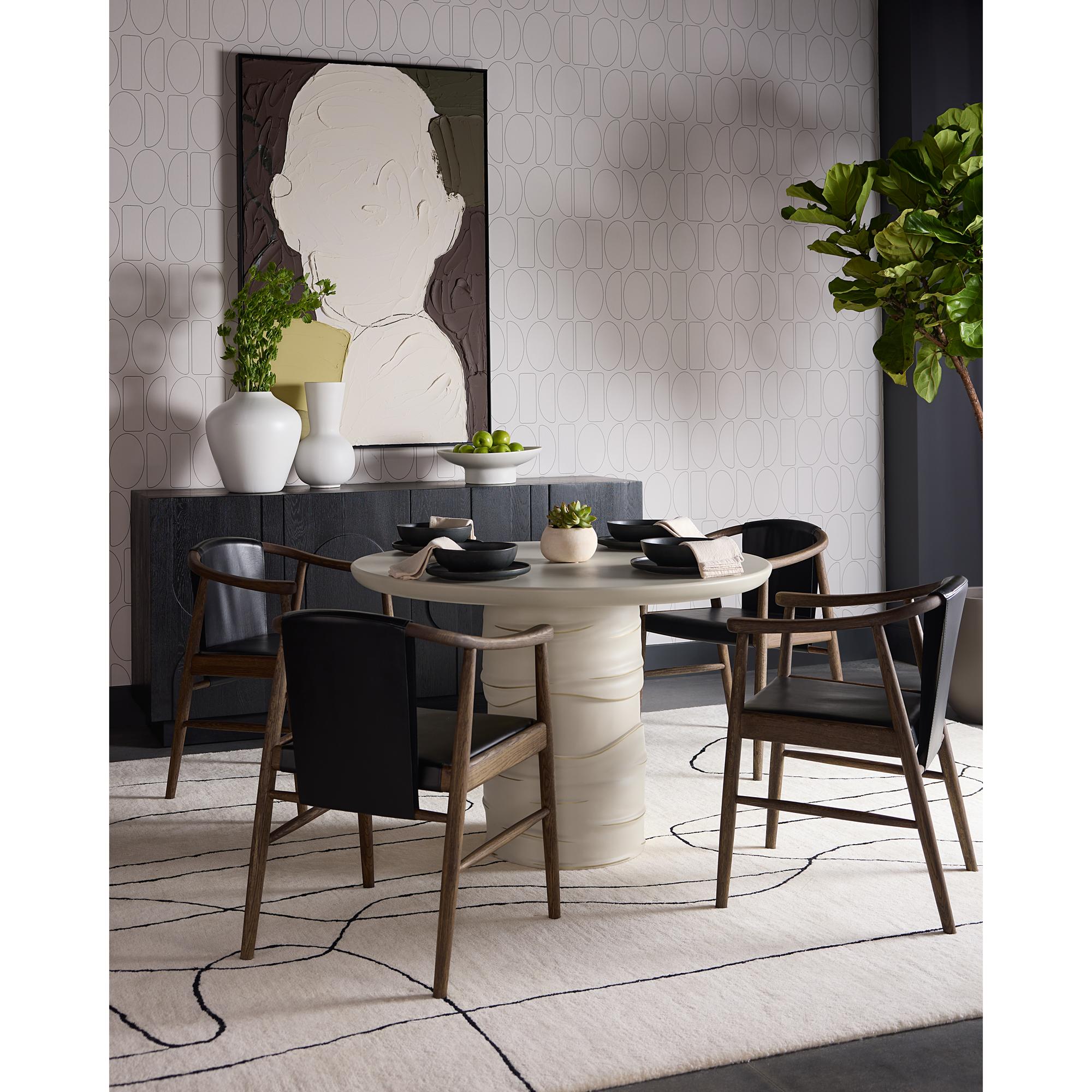 Aran Dining Armchair - Onyx Leather 10 Aran Dining Armchair - Onyx Leather - Image 10