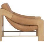 Rafferty Lounge Chair - Rustic Oak - Ludlow Sesame Leather 112003 112003 RAFFERTY LOUNGE CHAIR RUSTIC OAK LUDLOW SESAME LEATHER 22