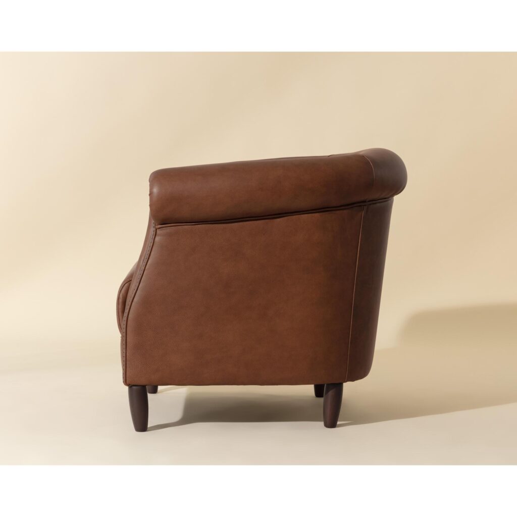 Marjorie Lounge Chair - Cognac Leather - Image 3