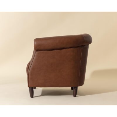 Marjorie Lounge Chair - Cognac Leather 112043 112043 MARJORIE LOUNGE CHAIR COGNAC LEATHER 2