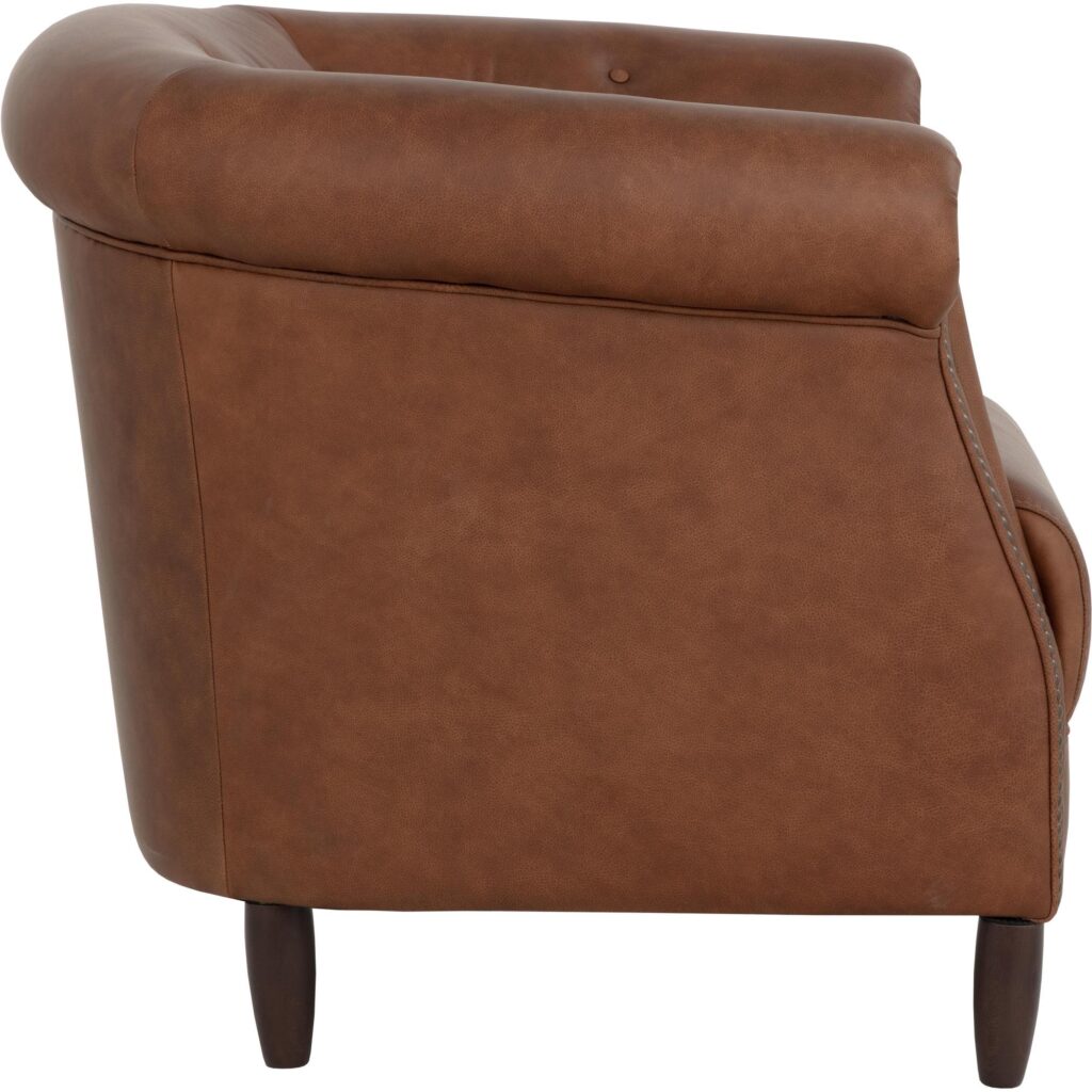 Marjorie Lounge Chair - Cognac Leather - Image 9