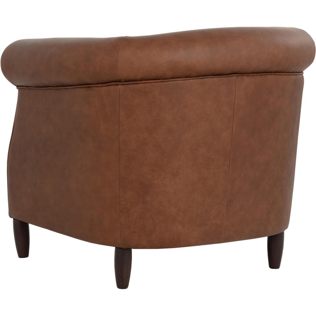 Marjorie Lounge Chair - Cognac Leather - Image 10