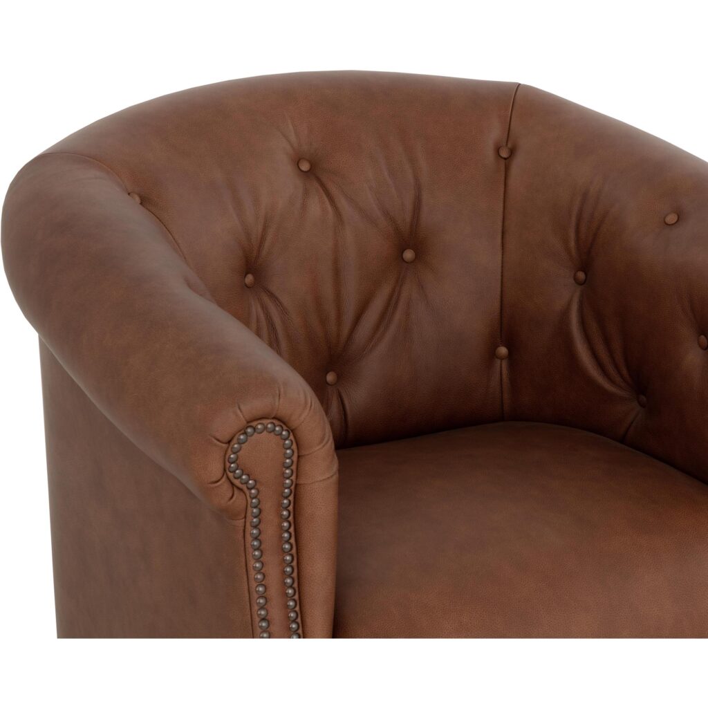 Marjorie Lounge Chair - Cognac Leather - Image 11