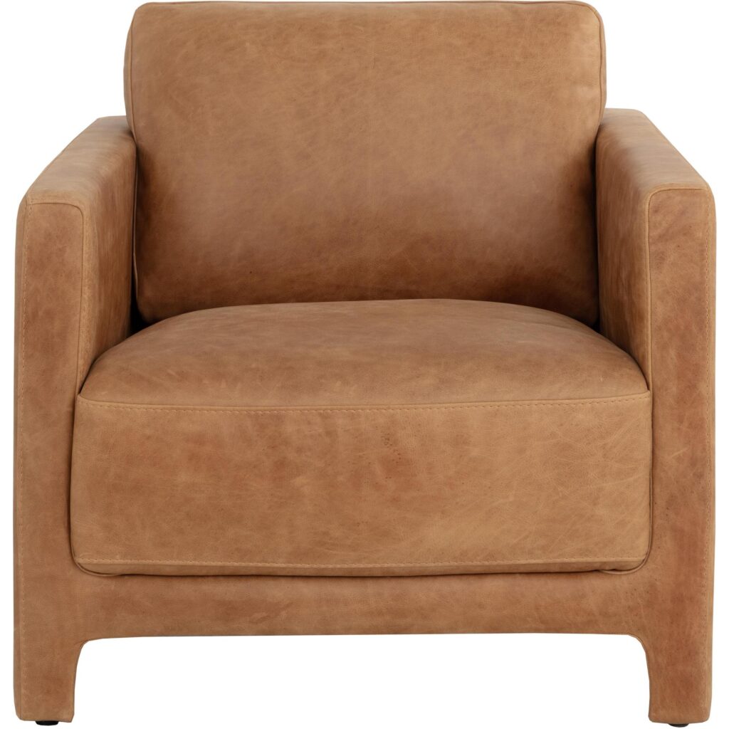 Rodney Lounge Chair - Camel Leather - Image 8