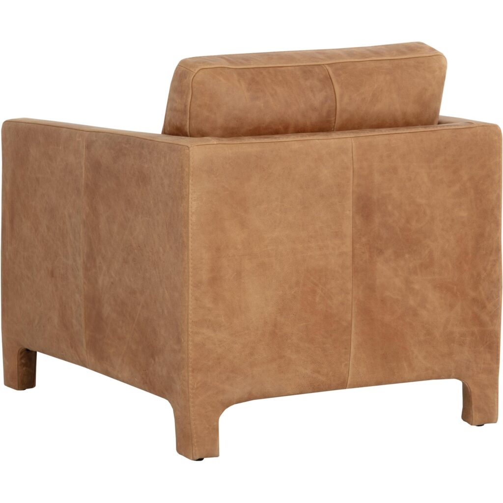 Rodney Lounge Chair - Camel Leather - Image 10