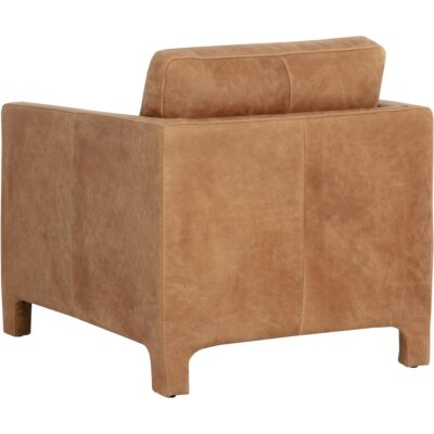 Rodney Lounge Chair - Camel Leather 112045 112045 RODNEY LOUNGE CHAIR CAMEL LEATHER 23