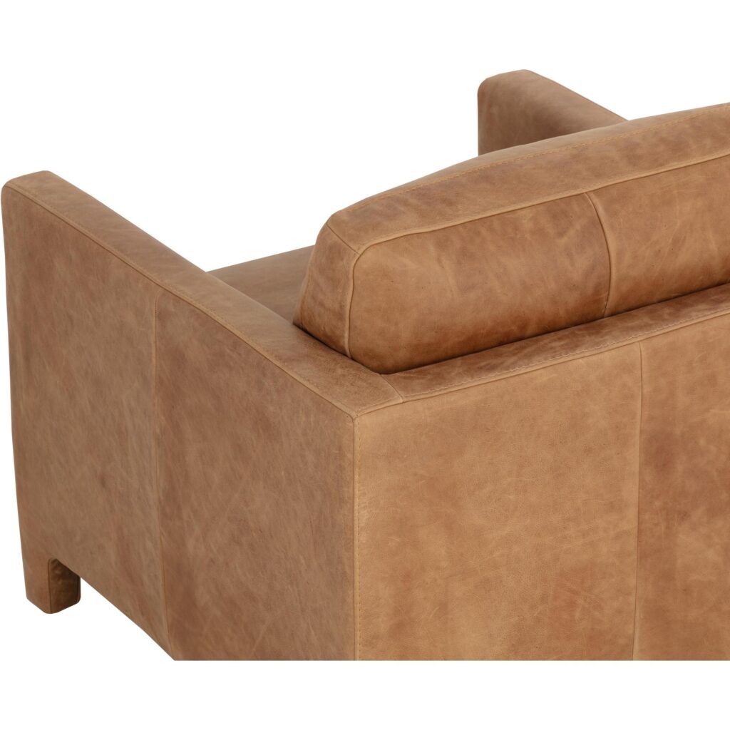 Rodney Lounge Chair - Camel Leather - Image 11