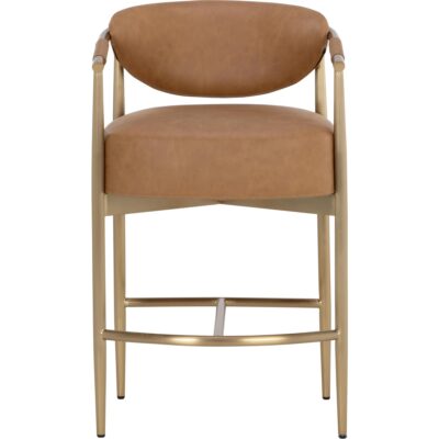 Heloise Counter Stool - Milliken Cognac 112064 112064 HELOISE COUNTER STOOL MILLIKEN COGNAC 1