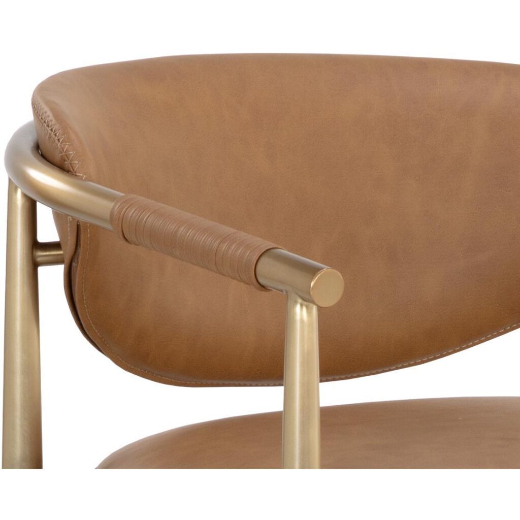 Heloise Counter Stool - Milliken Cognac - Image 6