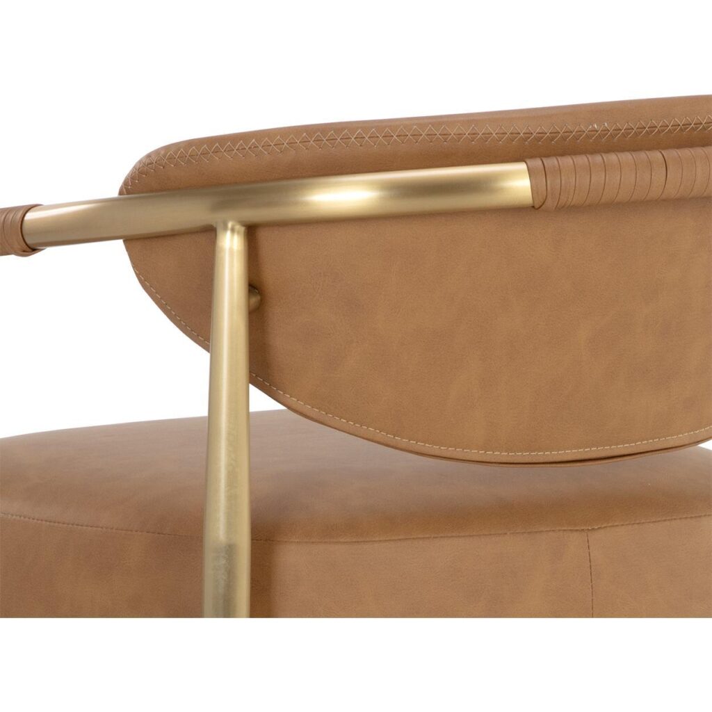 Heloise Counter Stool - Milliken Cognac - Image 7