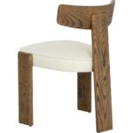 Horton Dining Chair - Warm Brown - Geralt Linen 112107 112107 HORTON DINING CHAIR WARM BROWN GERALT LINEN 23