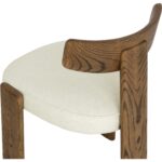 Horton Dining Chair - Warm Brown - Geralt Linen 112107 112107 HORTON DINING CHAIR WARM BROWN GERALT LINEN 26
