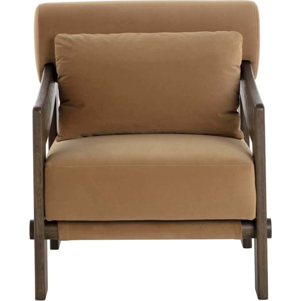 Reizo Lounge Chair - Distressed Brown - Kona Camel - Image 7