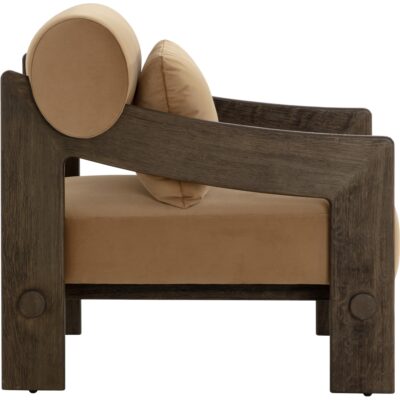 Reizo Lounge Chair - Distressed Brown - Kona Camel 112120 112120 REIZO LOUNGE CHAIR DISTRESSED BROWN KONA CAMEL 22