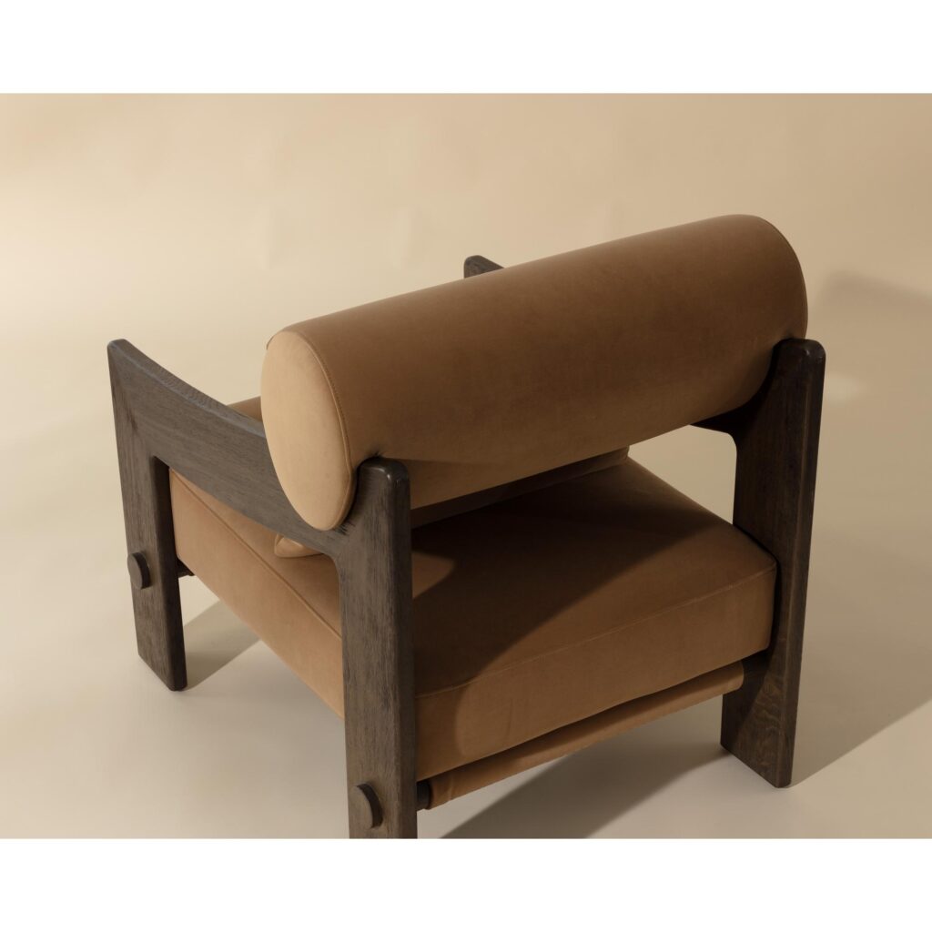 Reizo Lounge Chair - Distressed Brown - Kona Camel - Image 5