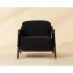 Calloway Lounge Chair - Antique Brown - Abbington Black / Onyx Leather 112133 112133 CALLOWAY LOUNGE CHAIR ABBINGTON BLACK ONYX LEATHER 1