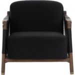 Calloway Lounge Chair - Antique Brown - Abbington Black / Onyx Leather 112133 112133 CALLOWAY LOUNGE CHAIR ABBINGTON BLACK ONYX LEATHER 21