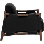 Calloway Lounge Chair - Antique Brown - Abbington Black / Onyx Leather 112133 112133 CALLOWAY LOUNGE CHAIR ABBINGTON BLACK ONYX LEATHER 22