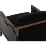 Calloway Lounge Chair - Antique Brown - Abbington Black / Onyx Leather 112133 112133 CALLOWAY LOUNGE CHAIR ABBINGTON BLACK ONYX LEATHER 26