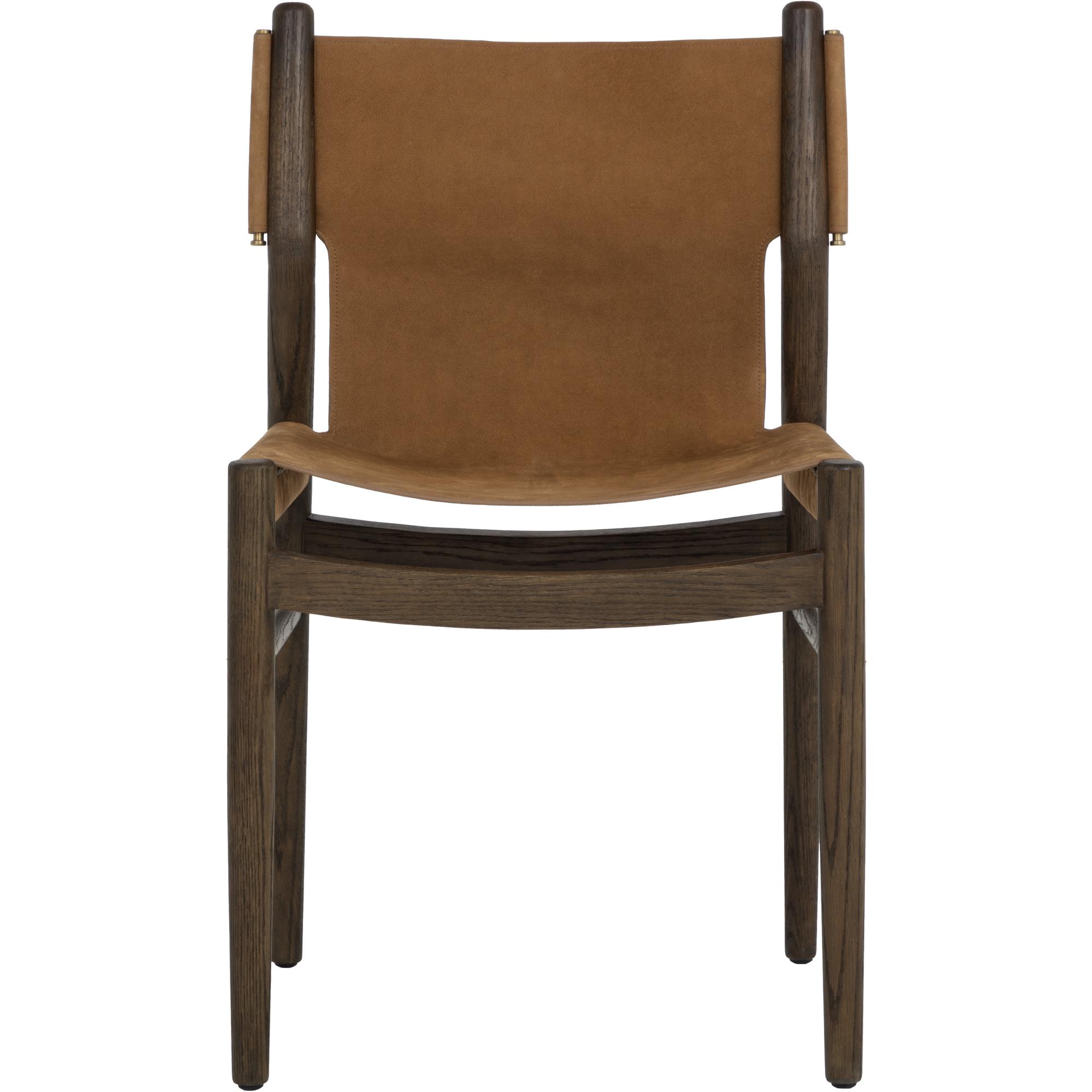 Argus Dining Chair - Nubuck Caramel Leather 2 Argus Dining Chair - Nubuck Caramel Leather - Image 2