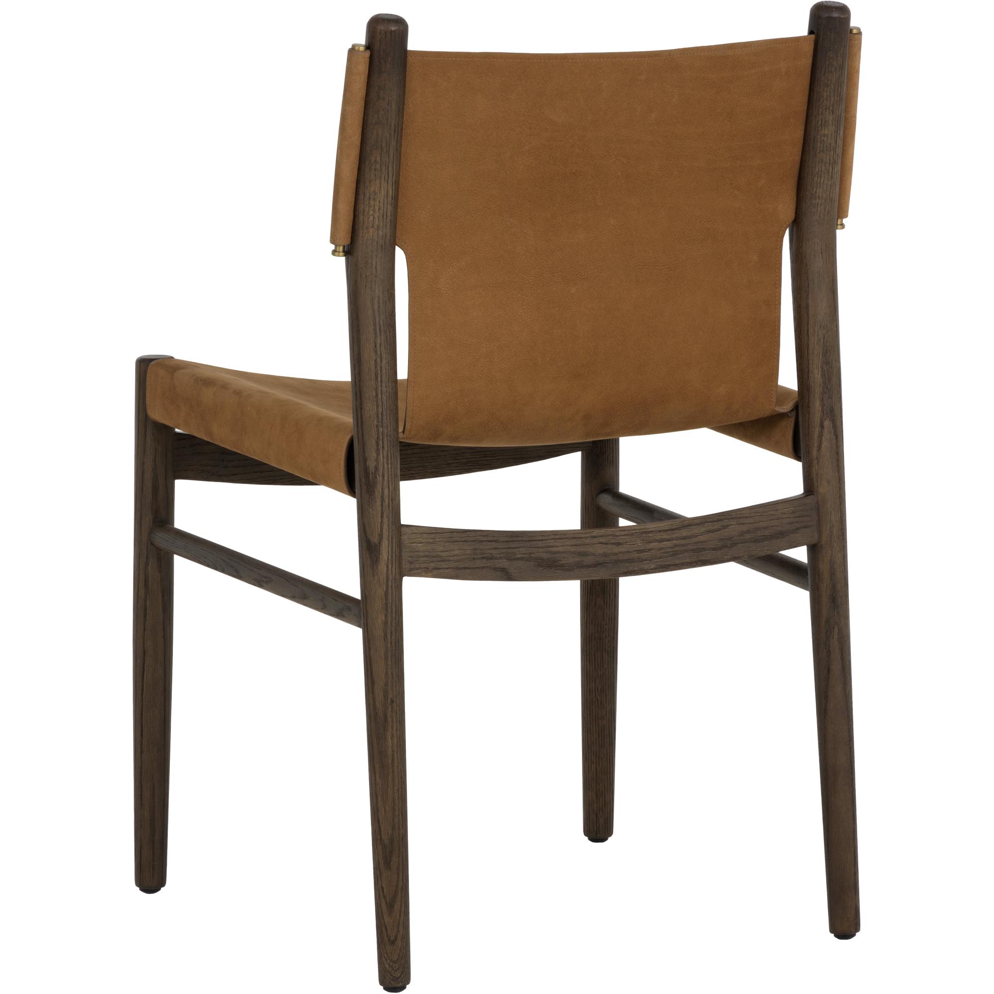 Argus Dining Chair - Nubuck Caramel Leather 4 Argus Dining Chair - Nubuck Caramel Leather - Image 4