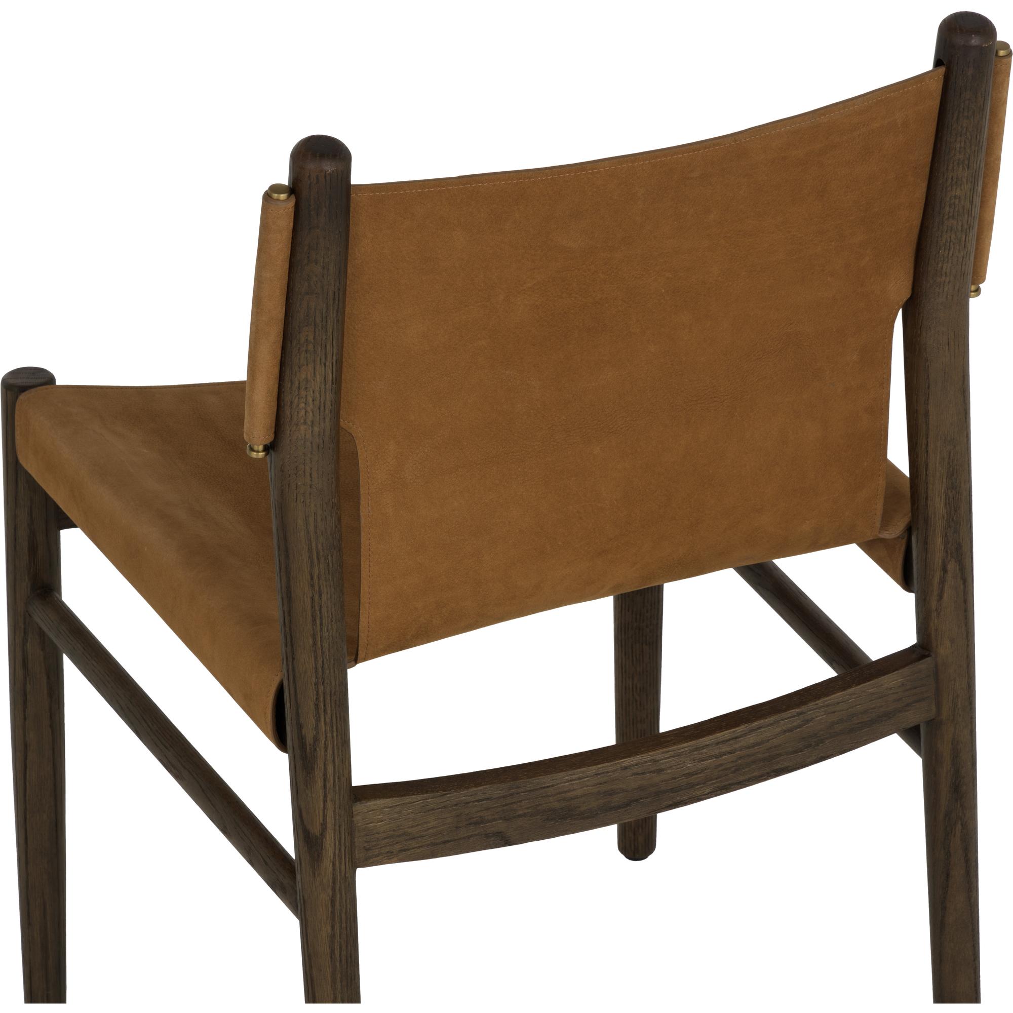 Argus Dining Chair - Nubuck Caramel Leather 5 Argus Dining Chair - Nubuck Caramel Leather - Image 5