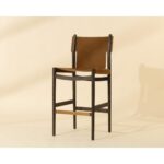 Argus Barstool - Nubuck Caramel Leather 13 Argus Barstool - Nubuck Caramel Leather 112138 112138 ARGUS BARSTOOL NUBUCK CARAMEL LEATHER