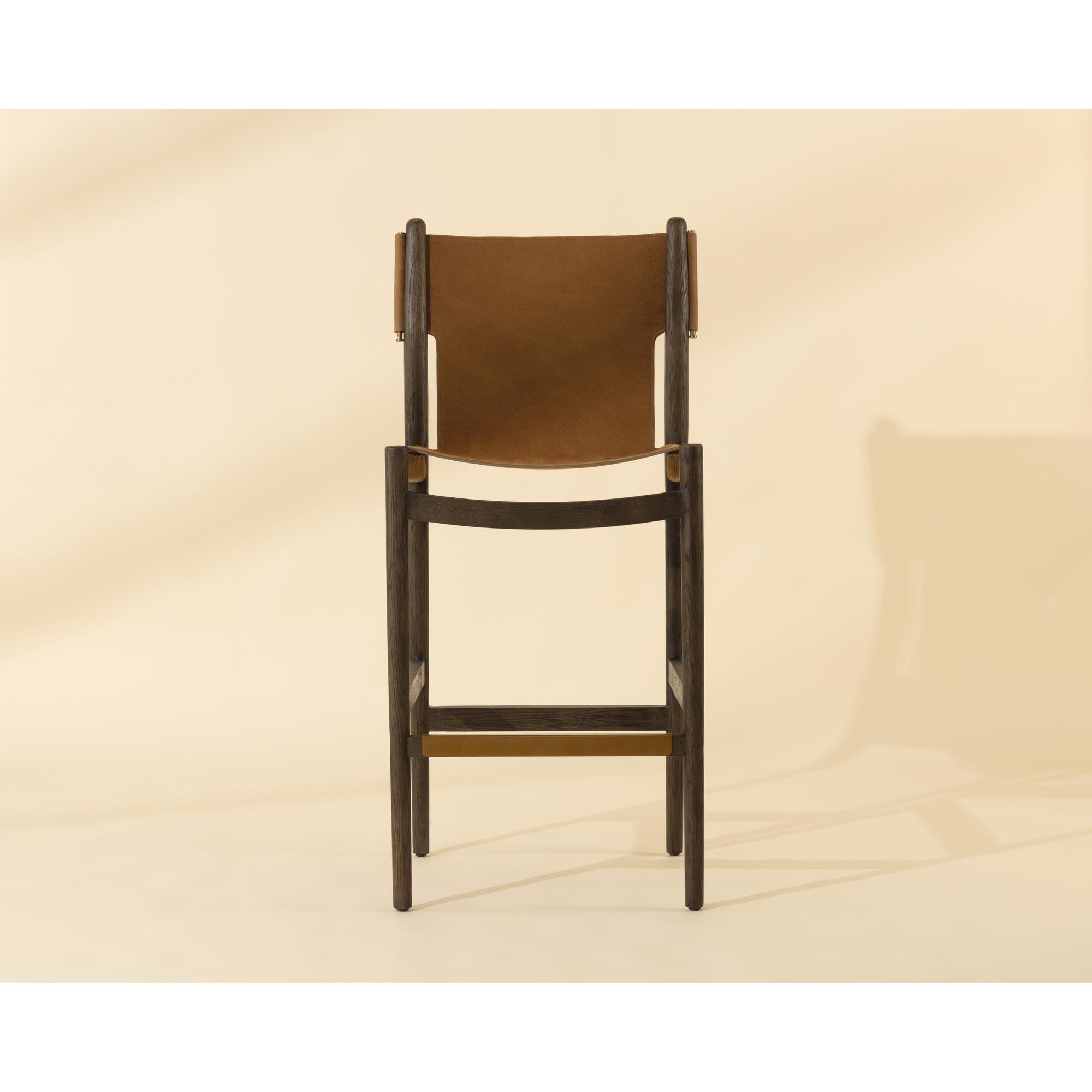 Argus Barstool - Nubuck Caramel Leather 7 Argus Barstool - Nubuck Caramel Leather - Image 7
