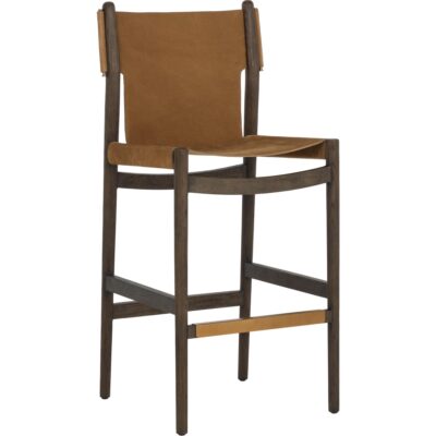 Argus Barstool - Nubuck Caramel Leather