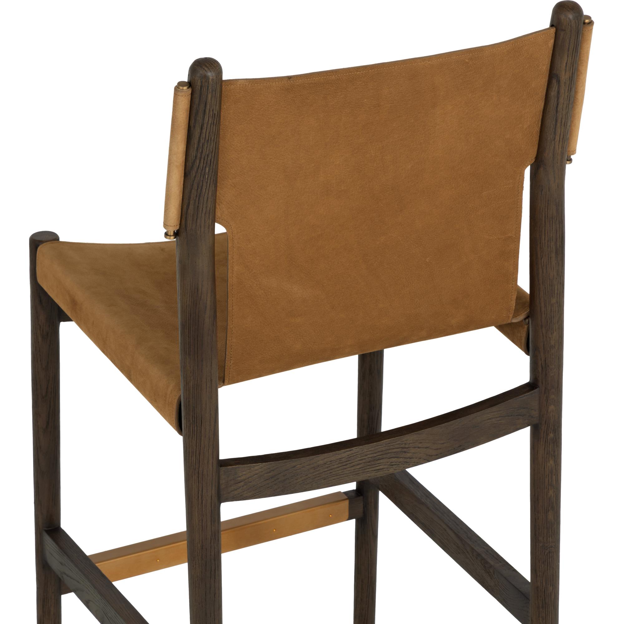 Argus Barstool - Nubuck Caramel Leather 5 Argus Barstool - Nubuck Caramel Leather - Image 5