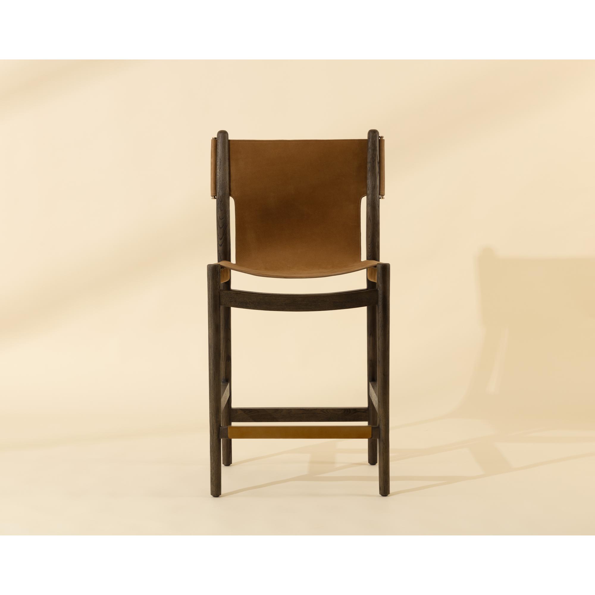Argus Counter Stool - Nubuck Caramel Leather 7 Argus Counter Stool - Nubuck Caramel Leather - Image 7