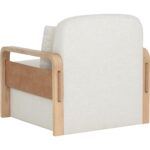 Otso Swivel Lounge Chair - Geralt Linen / Nubuck Tan Leather 112142 112142 OTSO SWIVEL LOUNGE CHAIR GERALT LINEN NUBUCK TAN LEATHER 23