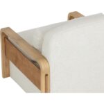 Otso Swivel Lounge Chair - Geralt Linen / Nubuck Tan Leather 112142 112142 OTSO SWIVEL LOUNGE CHAIR GERALT LINEN NUBUCK TAN LEATHER 26