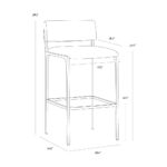 Mori Barstool - Abbington Black - Image 6