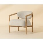 Sigrid Lounge Chair - Light Oak - Monument Oatmeal 112153 112153 SIGRID LOUNGE CHAIR LIGHT OAK MONUMENT OATMEAL