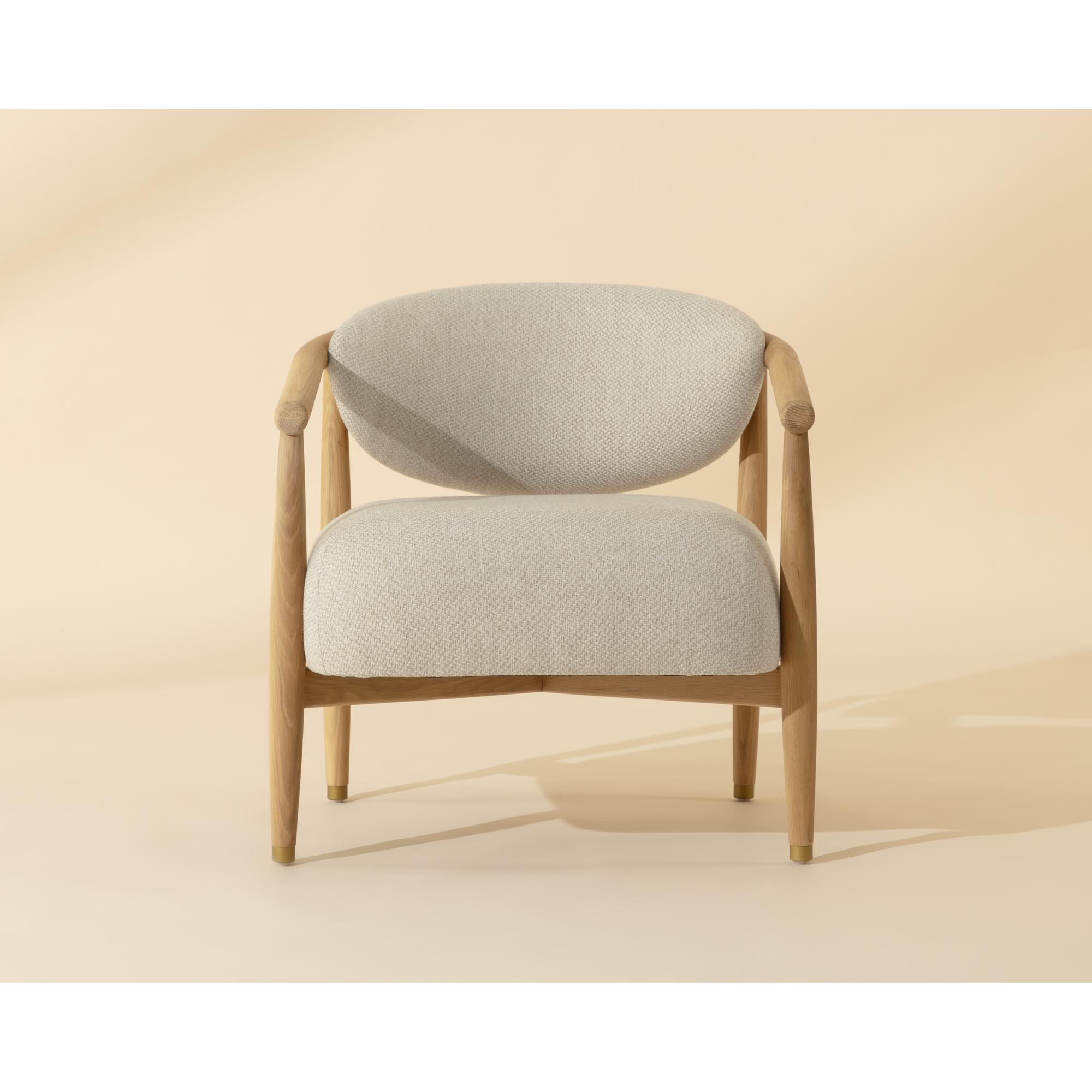 Sigrid Lounge Chair - Light Oak - Monument Oatmeal - Image 8