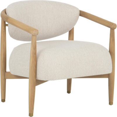 Sigrid Lounge Chair - Light Oak - Monument Oatmeal