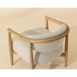 Sigrid Lounge Chair - Light Oak - Monument Oatmeal 112153 112153 SIGRID LOUNGE CHAIR LIGHT OAK MONUMENT OATMEAL 6