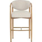 Sigrid Barstool - Light Oak - Monument Oatmeal 112154 112154 SIGRID BARSTOOL LIGHT OAK MONUMENT OATMEAL 21