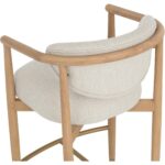 Sigrid Counter Stool - Light Oak - Monument Oatmeal 112155 112155 SIGRID COUNTER STOOL LIGHT OAK MONUMENT OATMEAL 26