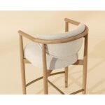 Sigrid Counter Stool - Light Oak - Monument Oatmeal 112155 112155 SIGRID COUNTER STOOL LIGHT OAK MONUMENT OATMEAL 6