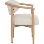 Sigrid Dining Armchair - Light Oak - Monument Oatmeal 112156 112156 SIGRID DINING ARMCHAIR LIGHT OAK MONUMENT OATMEAL 22