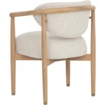 Sigrid Dining Armchair - Light Oak - Monument Oatmeal 112156 112156 SIGRID DINING ARMCHAIR LIGHT OAK MONUMENT OATMEAL 23