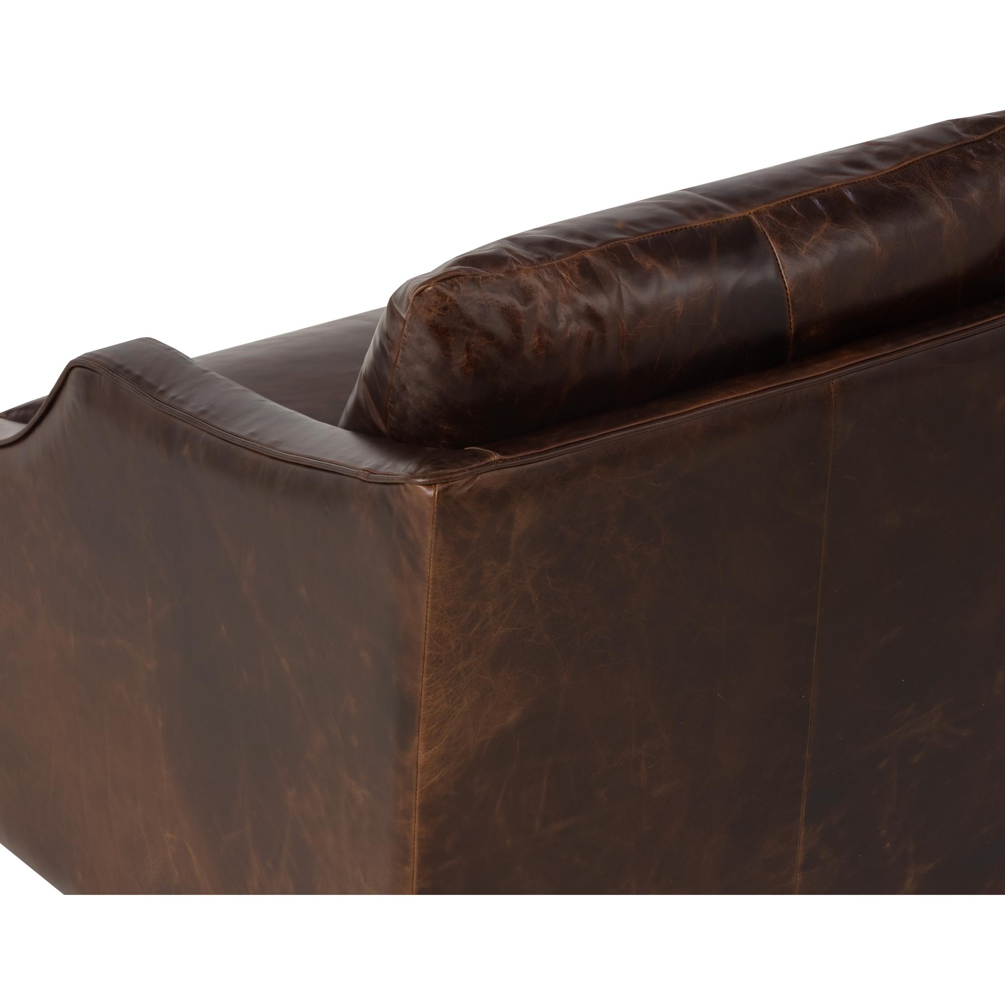 Orwell Swivel Lounge Chair - Chocolate Leather 5 Orwell Swivel Lounge Chair - Chocolate Leather - Image 5
