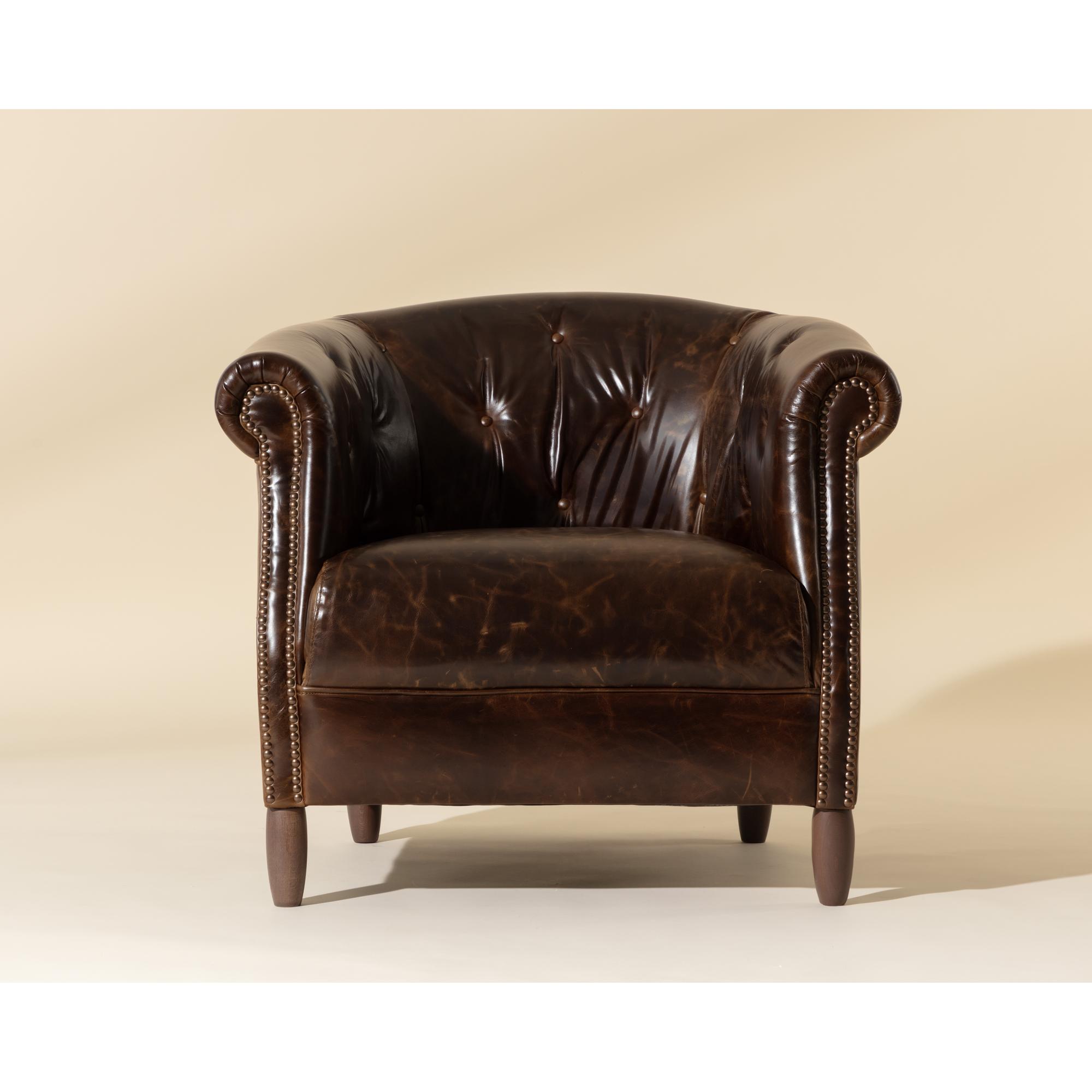 Marjorie Lounge Chair - Chocolate Leather 7 Marjorie Lounge Chair - Chocolate Leather - Image 7