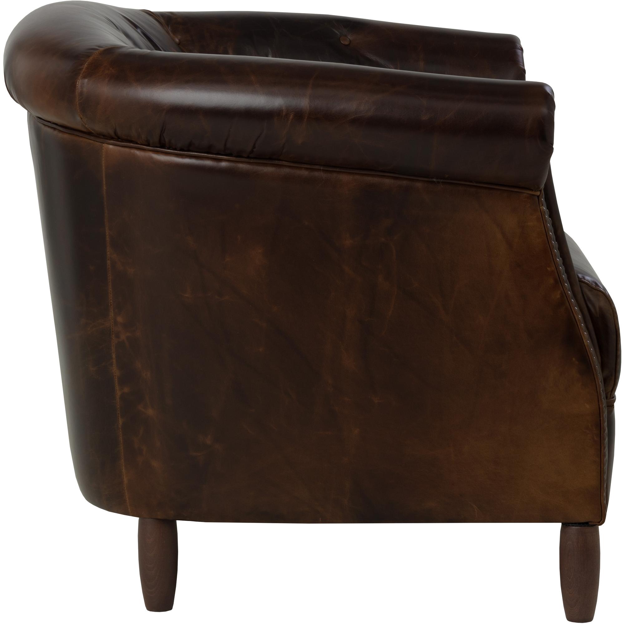Marjorie Lounge Chair - Chocolate Leather 3 Marjorie Lounge Chair - Chocolate Leather - Image 3