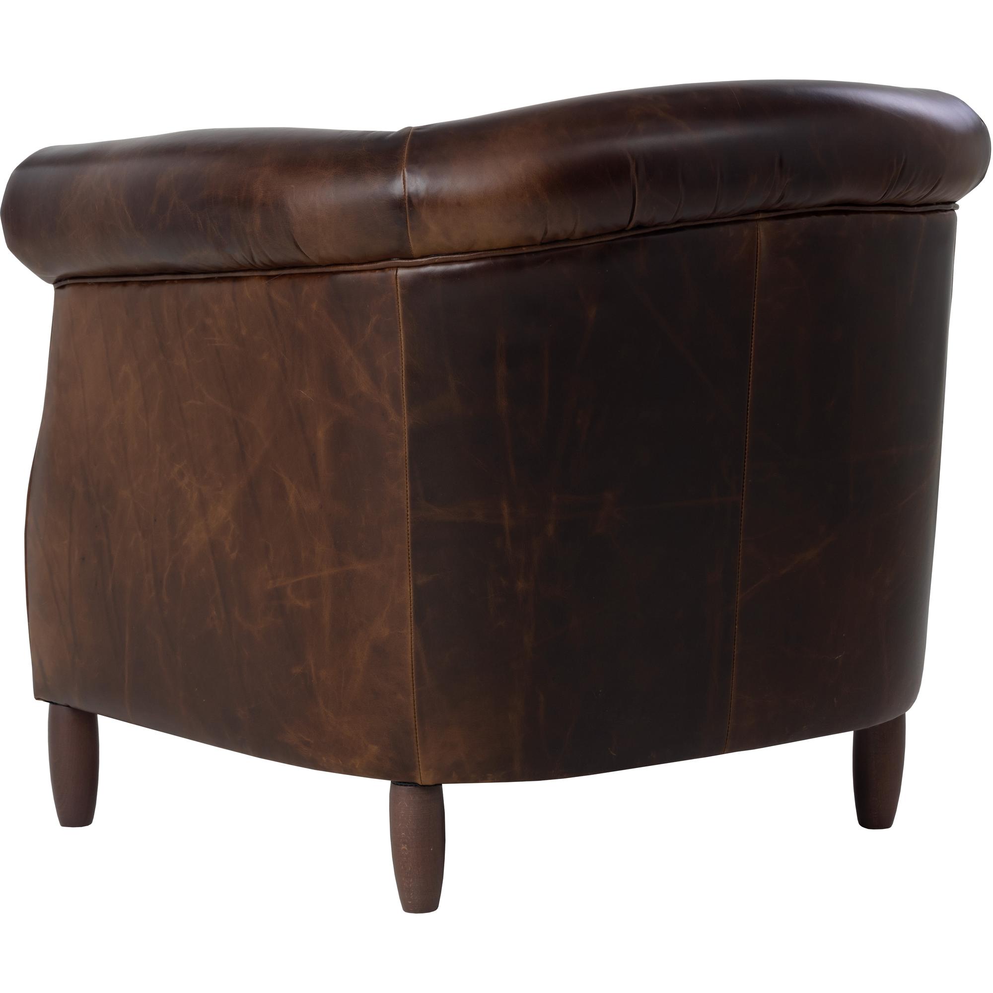 Marjorie Lounge Chair - Chocolate Leather 4 Marjorie Lounge Chair - Chocolate Leather - Image 4
