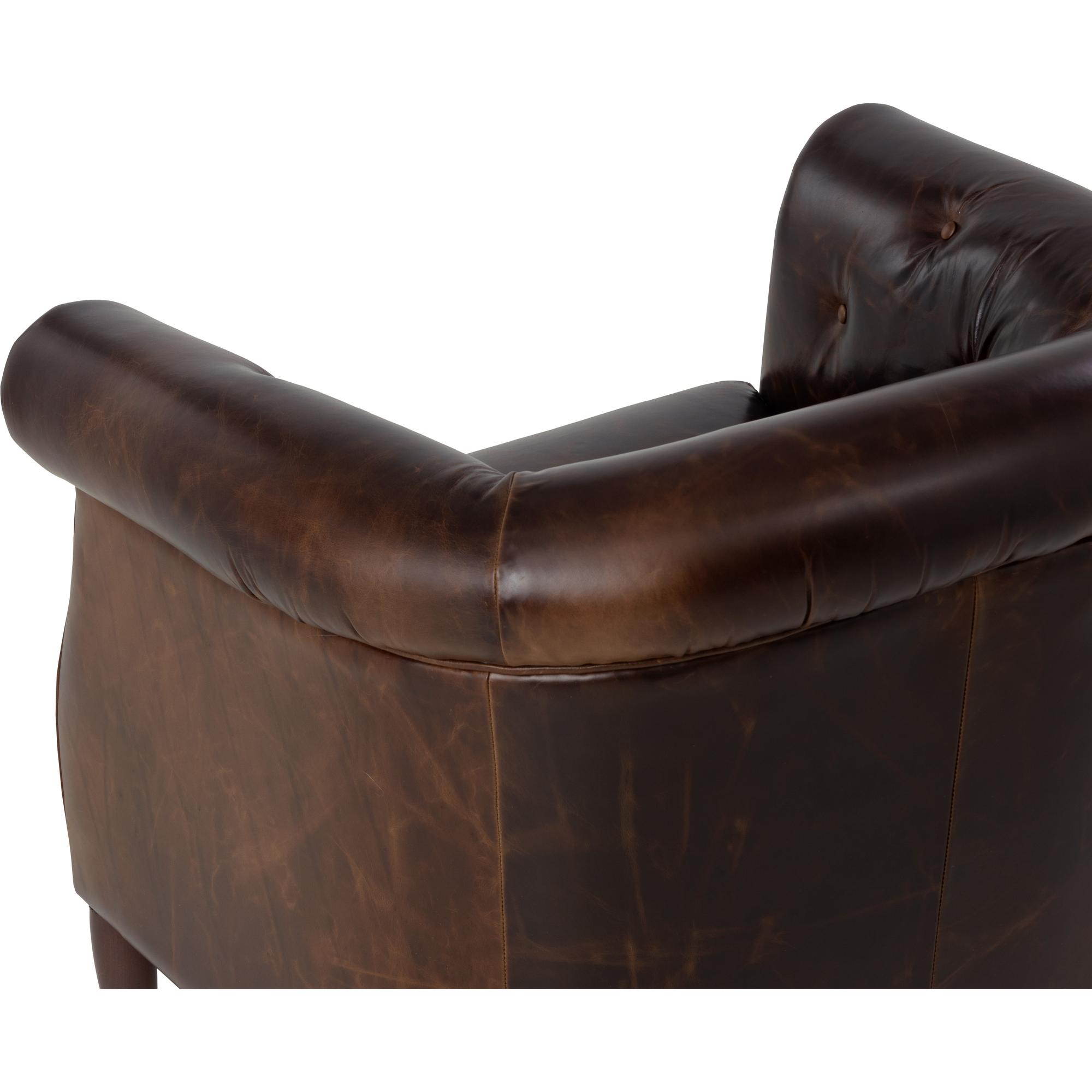 Marjorie Lounge Chair - Chocolate Leather 5 Marjorie Lounge Chair - Chocolate Leather - Image 5