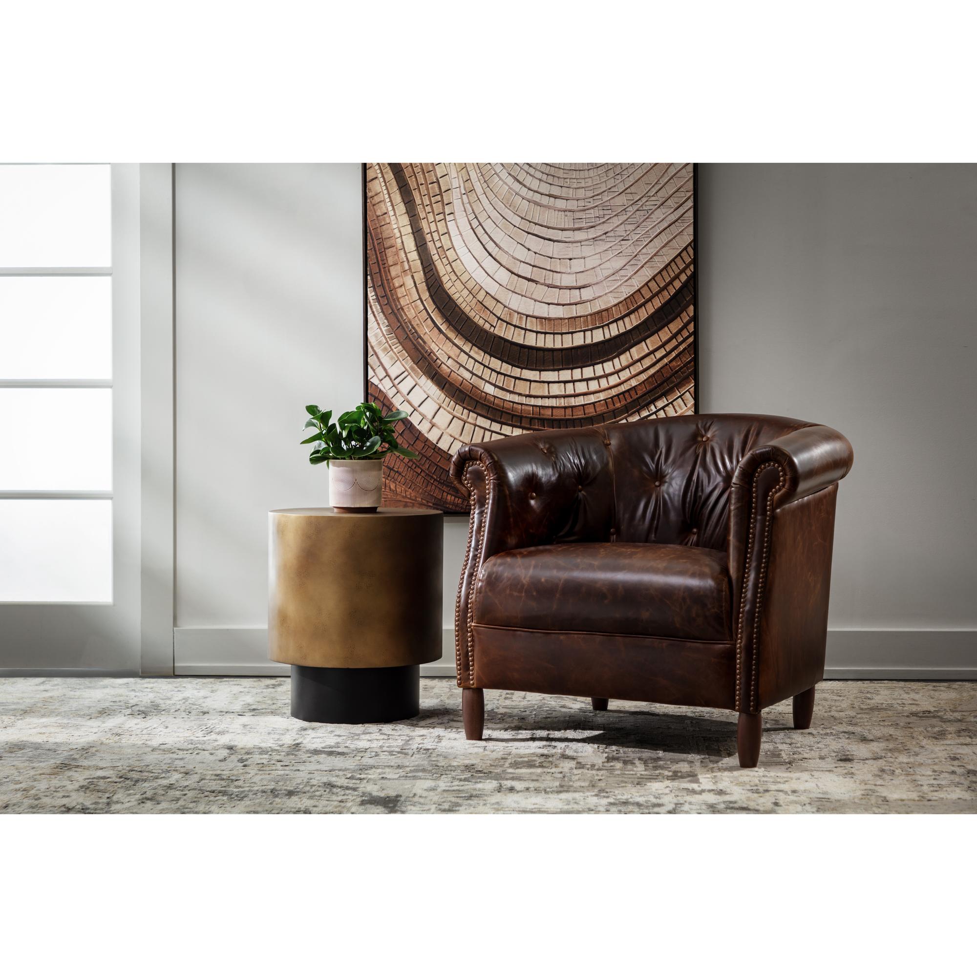 Marjorie Lounge Chair - Chocolate Leather 8 Marjorie Lounge Chair - Chocolate Leather - Image 8
