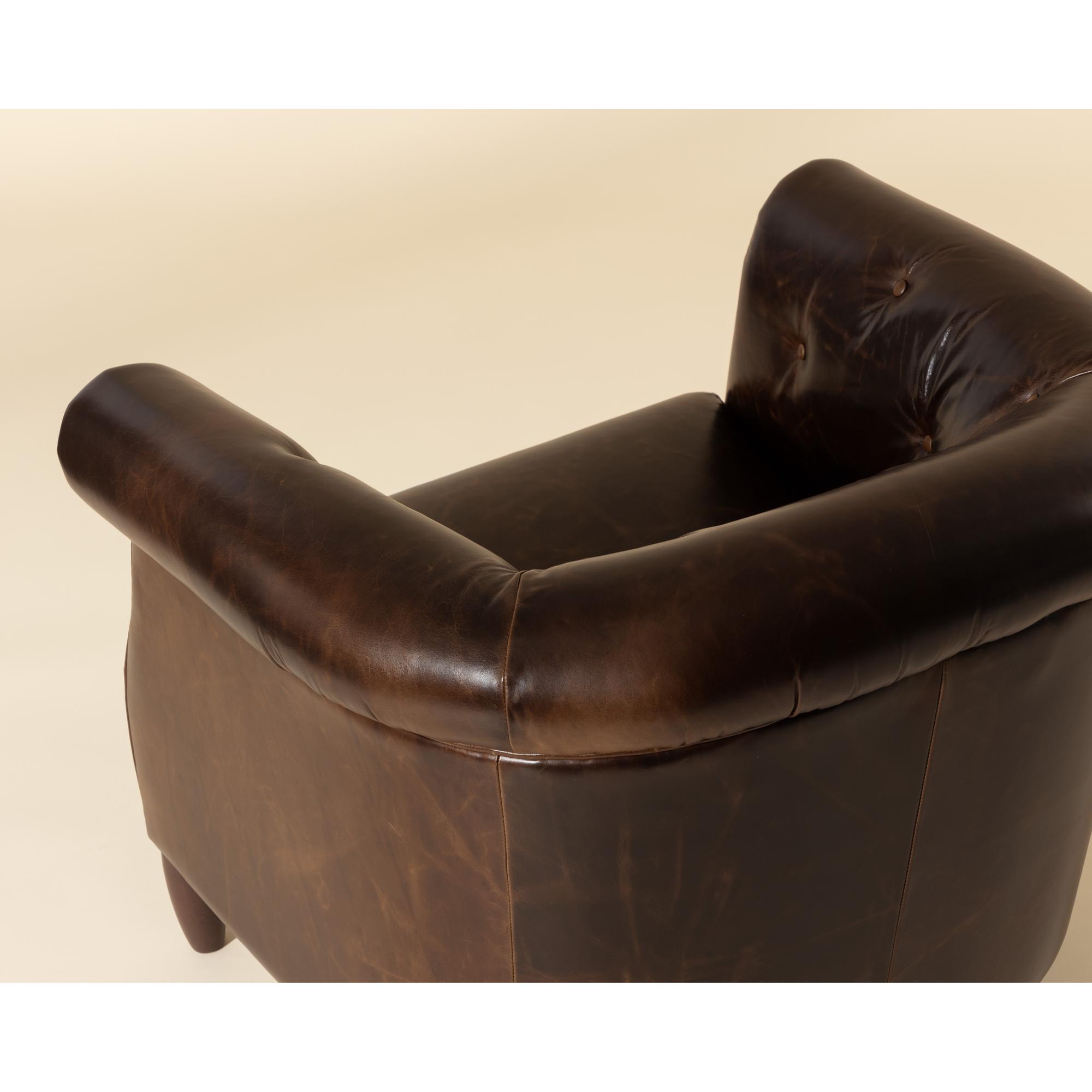 Marjorie Lounge Chair - Chocolate Leather 9 Marjorie Lounge Chair - Chocolate Leather - Image 9